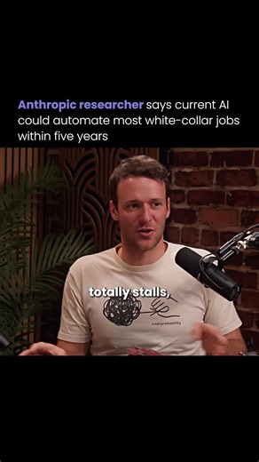 Researchers from Anthropic believe the white-collar job market could face massive disruption sooner than expected. During an appearance on the Dwarkesh Podcast, Sholto Douglas and Trenton Bricken argued that even if AI progress stopped today, current frontier models are already powerful enough to automate most office work within five years. They said roles in analysis, consulting, marketing, HR, and even software engineering could be handled by existing AI systems once companies collect targeted