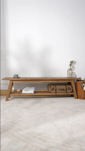 Tribesigns Wood Bench: Your New Go-To for Style + Storage!