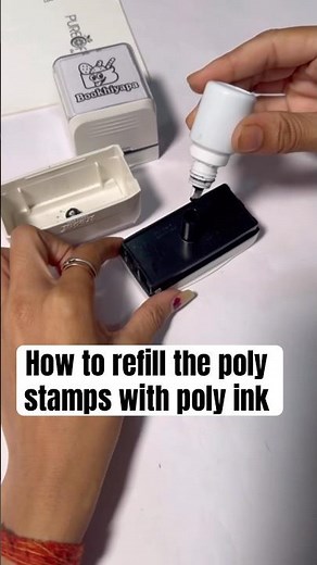 How to refill the poly stamps with poly ink ? | Adding ink again