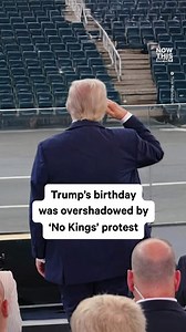 7M views · 241K reactions | Safe to say Trump’s 79th birthday didn’t go as he’d hoped. After spending $45 million on a military parade that also landed on his birthday, the event was overshadowed by anti-Trump protests attended by more than 5 million people across every state — making ‘No Kings Day’ the biggest protest in U.S. history. | NowThis Impact | Facebook