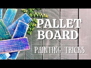 Genius Pallet Board Painting Hack For Vintage Distressed Wood!