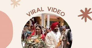 [VIRAL] You can't miss the bride's reaction as wedding photographer falls in pool while clicking entry shot