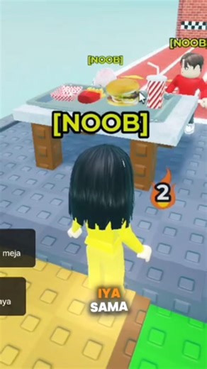 Yuta menang vs baby Zee main game gunting batu kertas #roblox #games #duniamiaaroblox