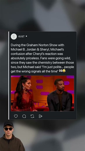 During the Graham Norton Show (2025), Michael B. Jordan misunderstood the moment
