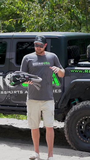 💥SALE💥 Our Gray 7/8” x 20’ Kinetic Recovery Rope is $105 on rhinousainc.com and Amazon right now. Add this durable kinetic rope to your recovery kit now — and thank us later 😉 #offroad #offroading #offroad4x4 #recoverygear | RHINO USA