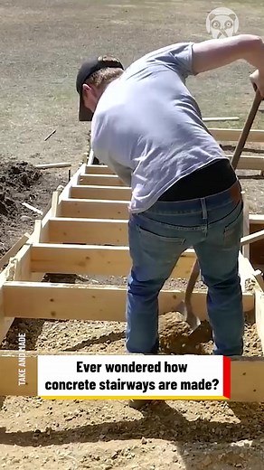 The process of constructing a concrete stairway Partner: Take And Make | Science, Tech and Universe