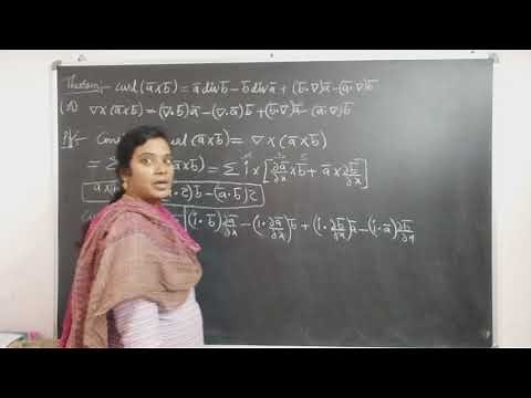 Problem on Vector Differentiation and Operators, Curl (a×b)=a (div b)-b (div a)+(b.del)- (a.del)b.