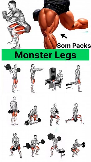 642K views · 4.2K reactions | Monster legs exercise at gym  #legsworkout #workout | Som Packs | Facebook