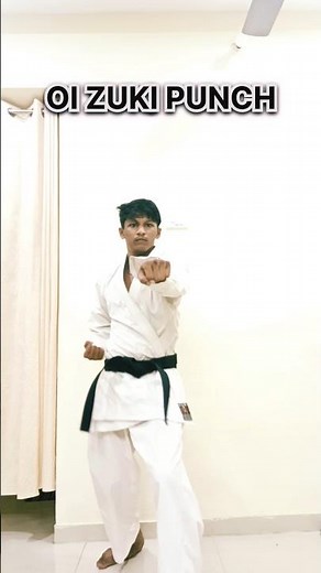 OI-ZUKI karate Punch Tutorial🔥🥋 #shorts #viralvideo #karate #punch