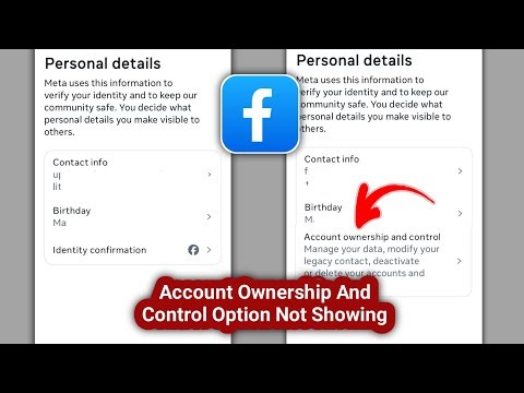 Fix Facebook Account Ownership And Control Option Not Showing (2025 Update)