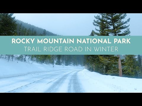 Estes Park Colorado to Rocky Mountain National Park Winter Scenic Drive | 4K Snowy Trail Ridge Road
