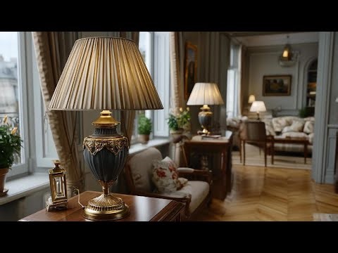 Pleated Lampshades Parisian Homes – Soft Lighting for French Home Décor