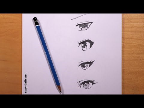 How to Draw Anime Eyes Step by Step ✏️ | Easy Pencil Drawing Tutorial