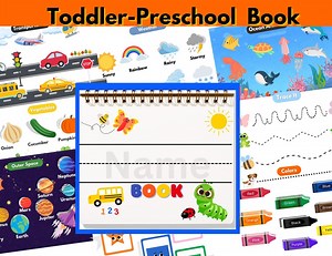 Toddler Learning Busy Book: Math, Science, Reading (PDF Download) - Etsy Canada