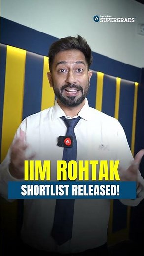 BIG UPDATE 🚨 IIM Rohtak IPM 2026 Results Out! Shortlist & City Preference 🎓 #shorts