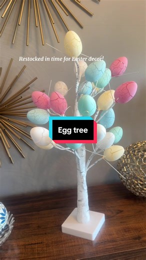 This tree has brought such spring vibes to our house and it’s back in stock for Easter💕💕#tiktokshopspringglowup #tiktokshopcreatorpicks #greenish #easteregg #easterdecor