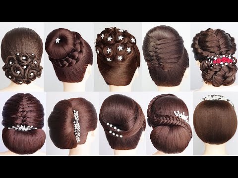 TOP 10 Elegant Easy Bun Hairstyles for Women | No Heat, No Spray