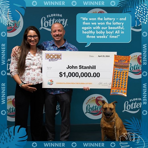 906 reactions · 17 shares | A major congratulations goes to John Stanhill and his family from Jacksonville, FL for winning the $1 million prize from a 500X THE CASH Scratch-Off!  횈횘횞 횑횒횝 횝횑횎 횓횊회횔횙횘횝 횒횗 횖횘횛횎 횝횑횊횗 횘횗횎 횠횊횢 횝횑횒횜 횢횎횊횛! | Florida Lottery | Facebook