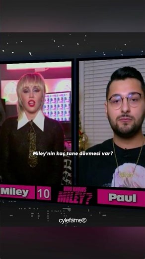 Miley Cyrus loses the "Who Knows Miley Best?" game.