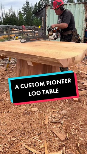 Custom Pioneer Log Table Construction