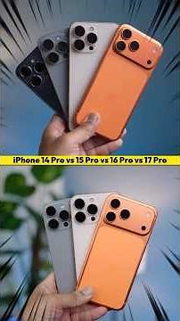 iPhone 14 Pro vs 15 Pro vs 16 Pro vs 17 Pro | Best Pro iPhone in 2026 #iphone #iphone17pro #apple