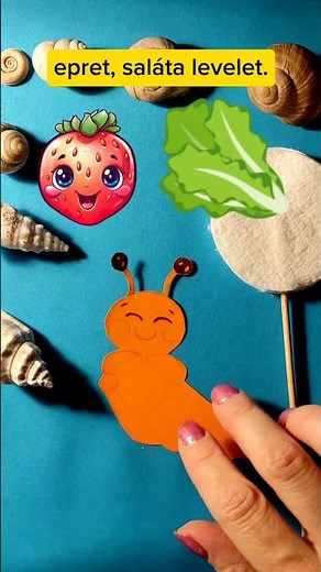 Csiga mondóka, csigás mese, Hogyan készítsünk cuki csigát? Cute snail craft