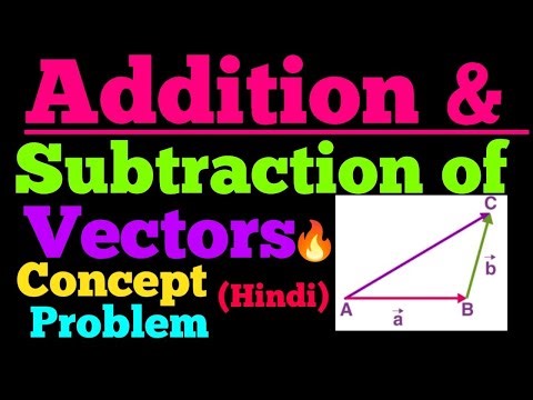 addition of vectors & subtraction of vectors