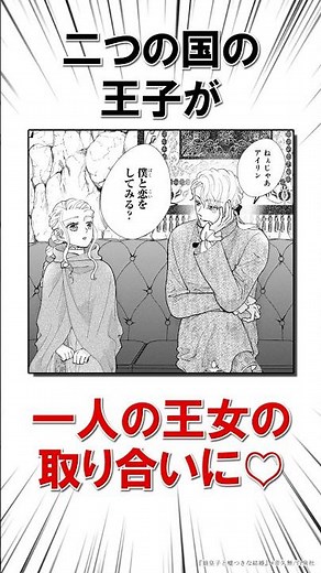 二つの国の王子が一人の王女の取り合う♡ #恋愛漫画#少女漫画#雑学【狼皇子と嘘つきな結婚】