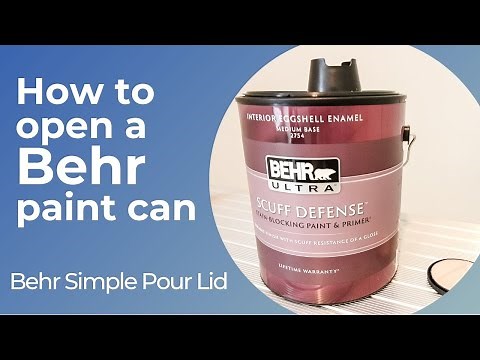 How to open a can of Behr paint with the Simple Pour Lid