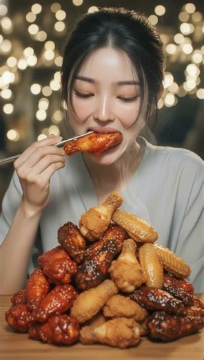 Eats a HUGE Mountain of Chicken Wings | Extreme Wing ASMR Mukbang