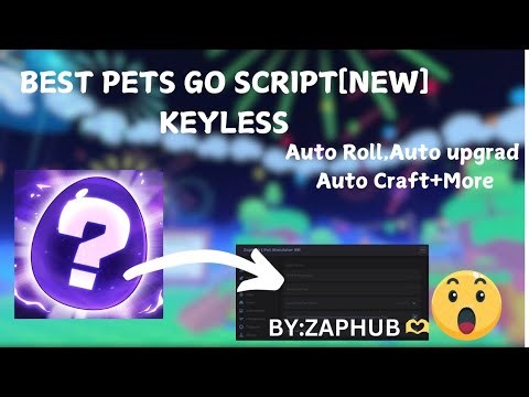 [NEW ZAP HUB]PETS GO SCRIPT | AUTO ROLL| AUTO CLAIM BONUS|AUTO CRAFT|ANTI AFK | PASTEBIN|MOBILE & PC