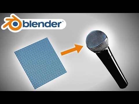 Microphone Mesh Grille - Blender tutorial - Geometry nodes