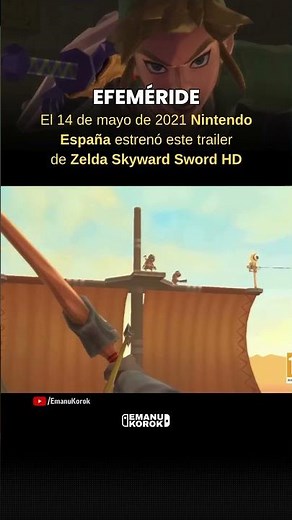 ¡Hace 5 años vimos este tráiler de Skyward Sword HD! 🗡️☁️