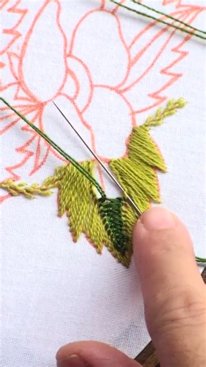 Leaf Embroidery 🌷 | Hand Embroidery Designs
