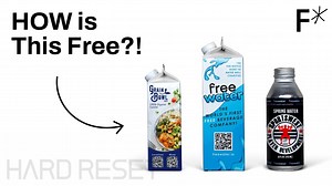 18 reactions | What is your attention worth? FreeWater is begging us to rethink our current economic model by passing out completely free water bottles that leverage advertising on their packaging to cover the cost. | Freethink | Facebook