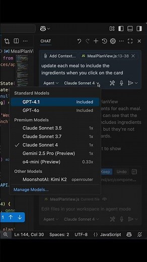 Edit chat requests in VS Code