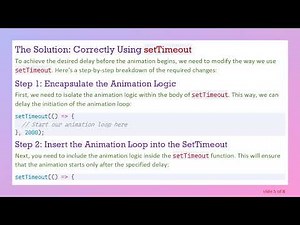 How to Use setTimeout Effectively with JavaScript Animations