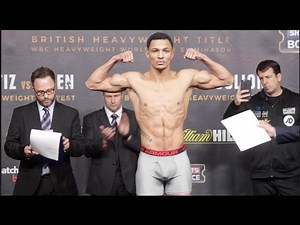 MARCUS MORRISON v HARRY MATHEWS - OFFICIAL WEIGH IN & HEAD TO HEAD / JOSHUA v MOLINA