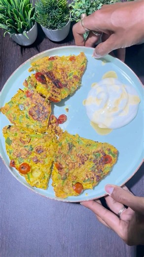 High Protein Oats Chilla Recipe. #oatschilla #oatsrecipe