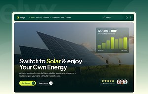 Helyx - Solar Energy Website UX/UI