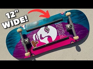 Skating the WIDEST Popsicle Deck ever