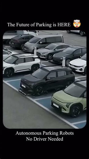 Don't worry about parking now 🤯 The Future of Parking Is HERE! #shorts #robot #parking