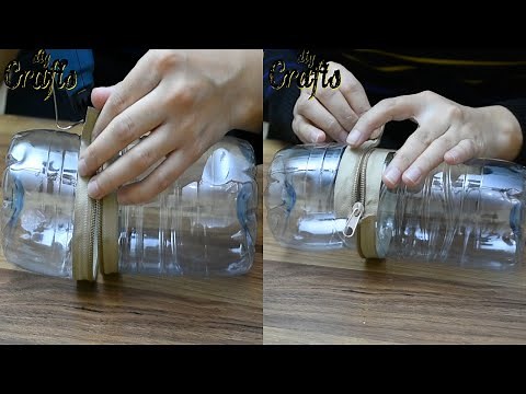 Transform A Plastic Bottle Into A Zipper Pencil Case