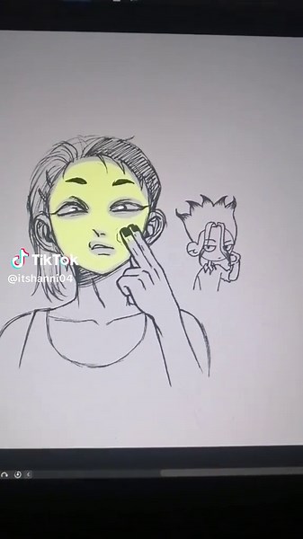 Dr Stone Anime Fan Art Featuring Senku Ishigami