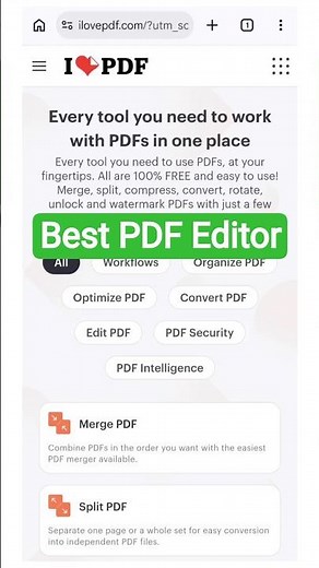 Free PDF Tool Every Student Needs | ILovePDF #ILovePDF #PDFTools #Technology #Shorts