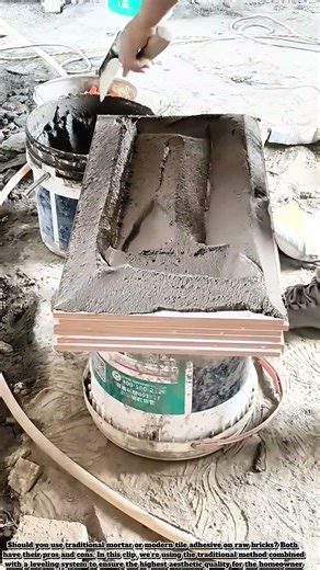 The Secret to Perfect Tile Installation: Straight, Solid, and Professional#Construction #TilingWork