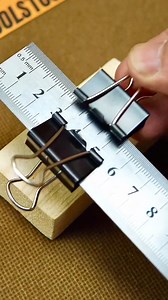22K views · 160 reactions | DIY Metal Slide Woodworking Ruler #diycrafts #diytools #woodworking #woodworker #makeyourown #binderclips #easyandq | Tools Tour | Facebook