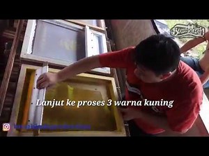 TUTORIAL SABLON DISCHARGE 4 WARNA DESAIN RASTER / SEPARASI DIBAHAN KAOS HITAM REAKTIF