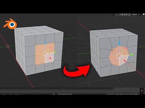Convertir selección a circulo en Blender. Circularize.