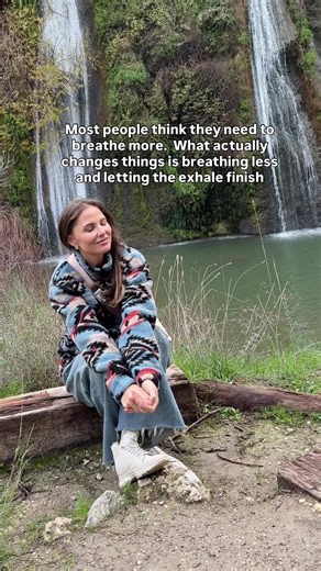 Telling a tense person to “take a deep breath in” can backfire. A deep or forced inhale slightly increases heart rate and keeps the body oriented toward readiness. That’s normal physiology. But when someone is already anxious or tense, this extra activation can keep the stress loop going. The settling happens on the exhale. As the diaphragm relaxes upward, vagal influence increases and heart rate slows. A strong inhale tells the body: stay alert. A longer, unforced exhale tells the body: you can